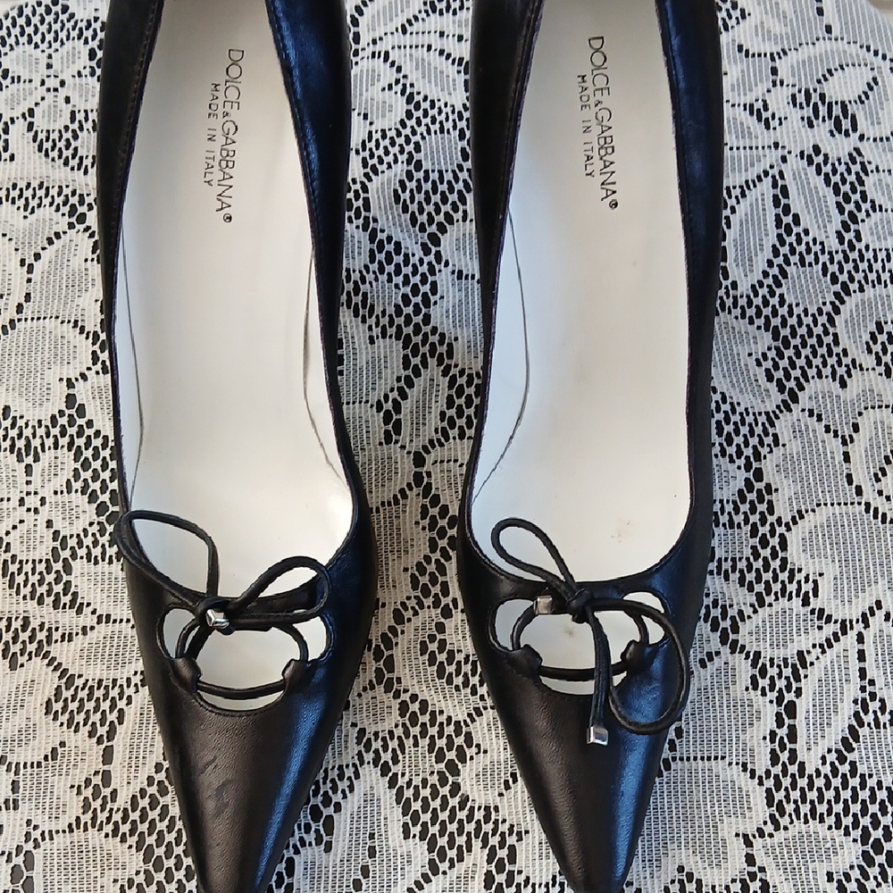 Dolce & Gabbana Black Patent Leather Heels